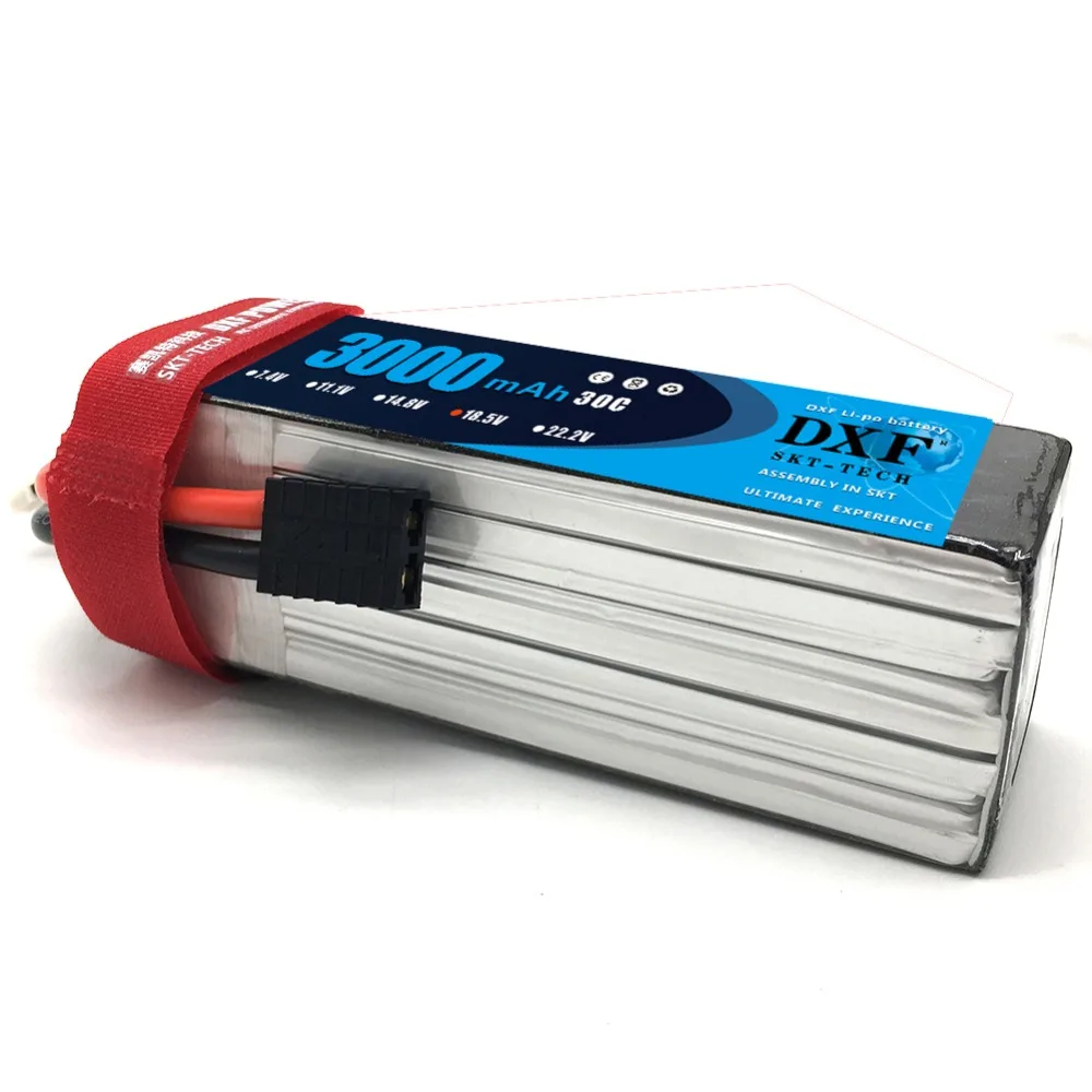 

DXF RC Lipo Battery 18.5V 3000MAH 5S 30C 60C For Helicopter Quadcopter Drone Airplane Car Boat Drone FPV