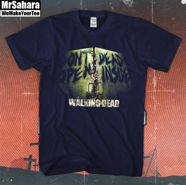 The Walking Dead Футболка AMC Телешоу не Открывайте Мертв Внутри мужская Черный Зомби