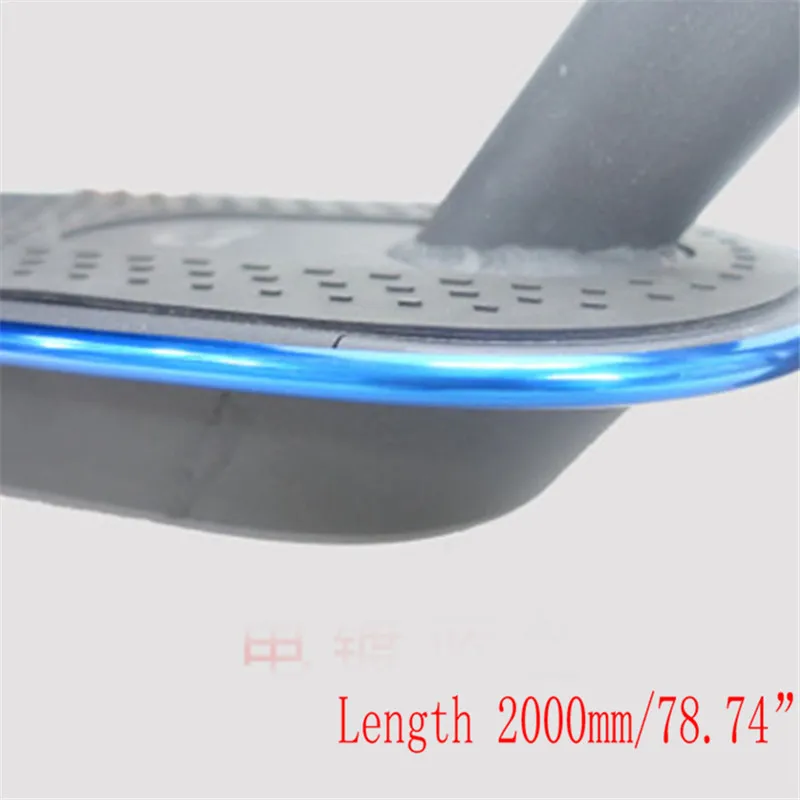 Electroplating blue 1 Pc Electric Scooter Anti-collision Protection Strip For Xiaomi Mijia M365 Skateboard Body Bumper Scratchproof Scratch Strips - Цвет: Electroplating blue