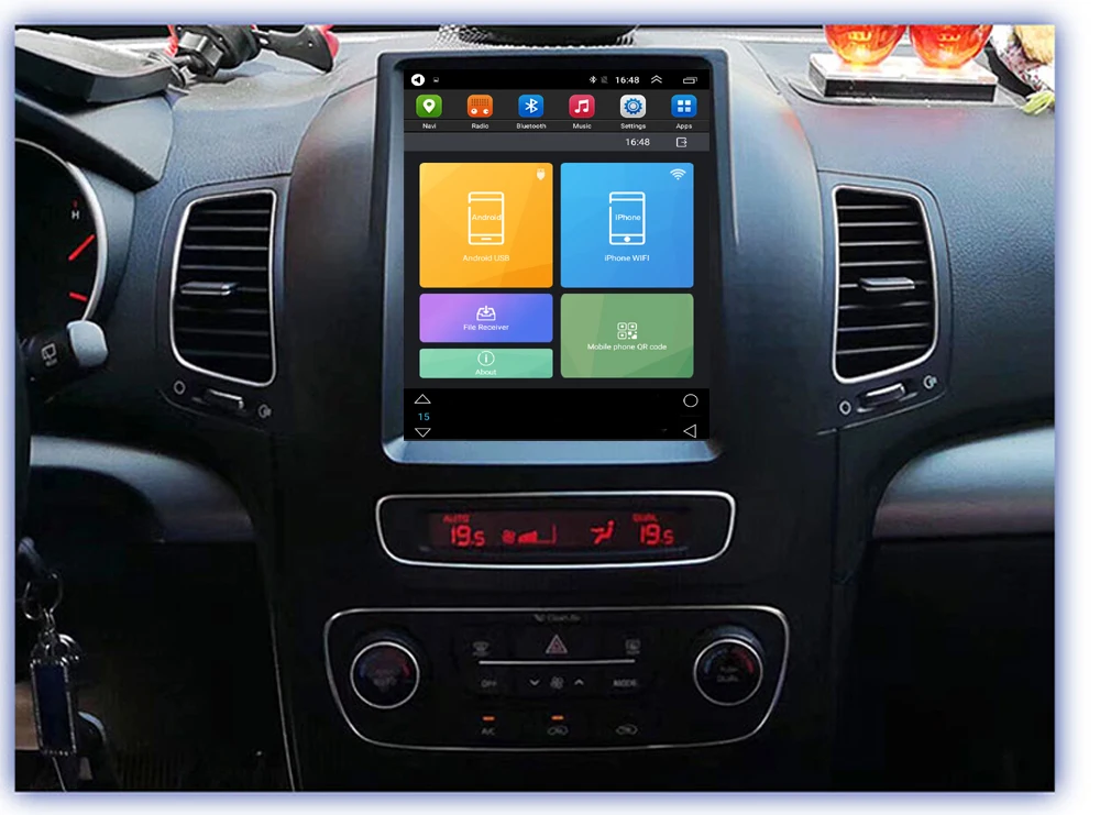 10,4 дюймов Большой экран Tesla вертикальный экран Android автомобильный ПК gps навигация радио плеер для KIA Sorento