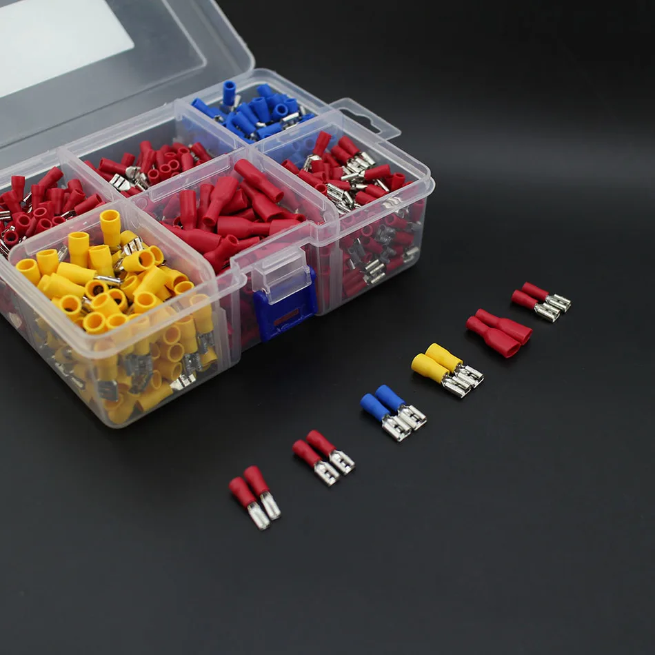 Обжимные наконечники лопатка 900 шт.|female spade terminal|spade terminalfully insulated |