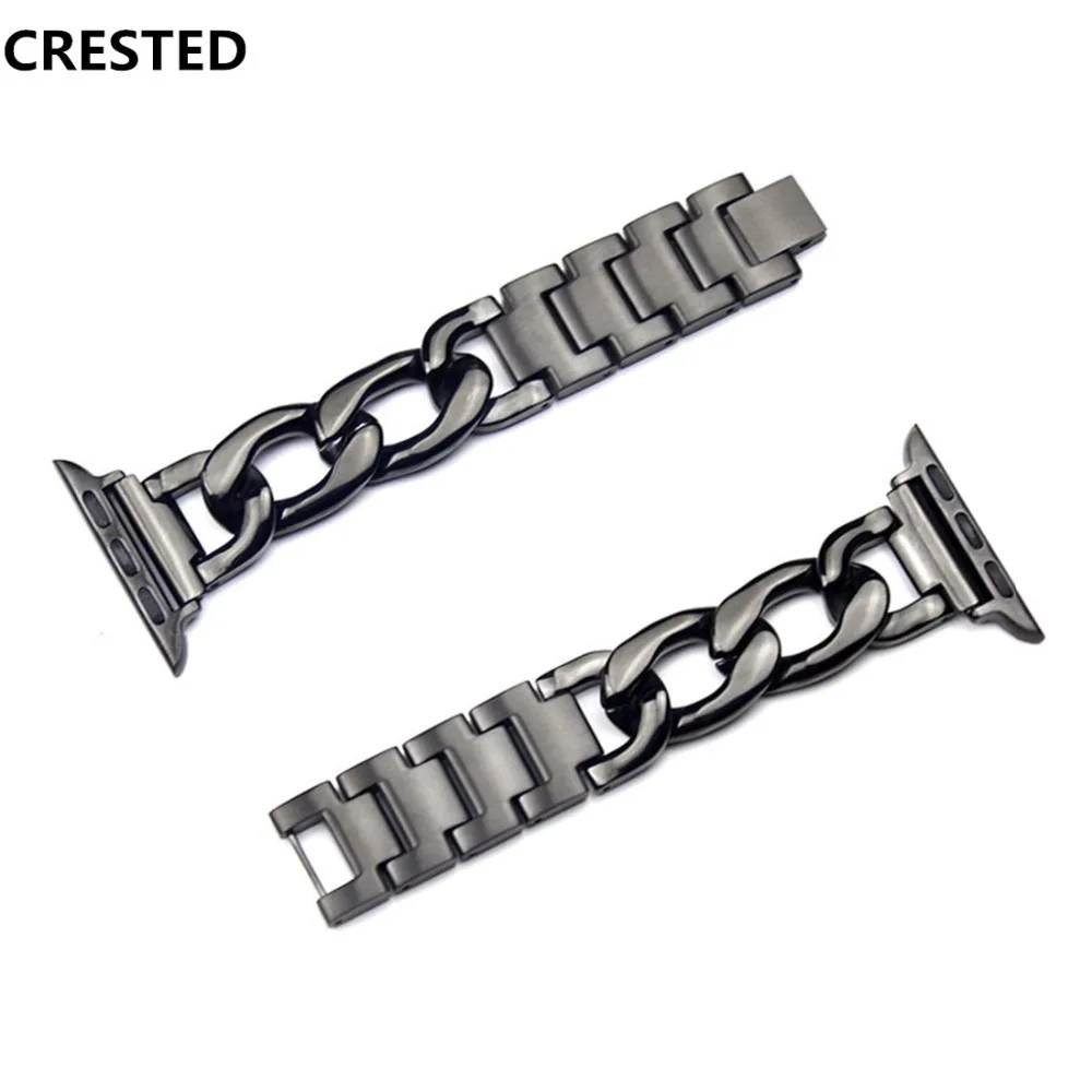 Ремешок из нержавеющей стали для Apple Watch band браслет watch 5 4 3 44 мм 40 iwatch 38 | Наручные