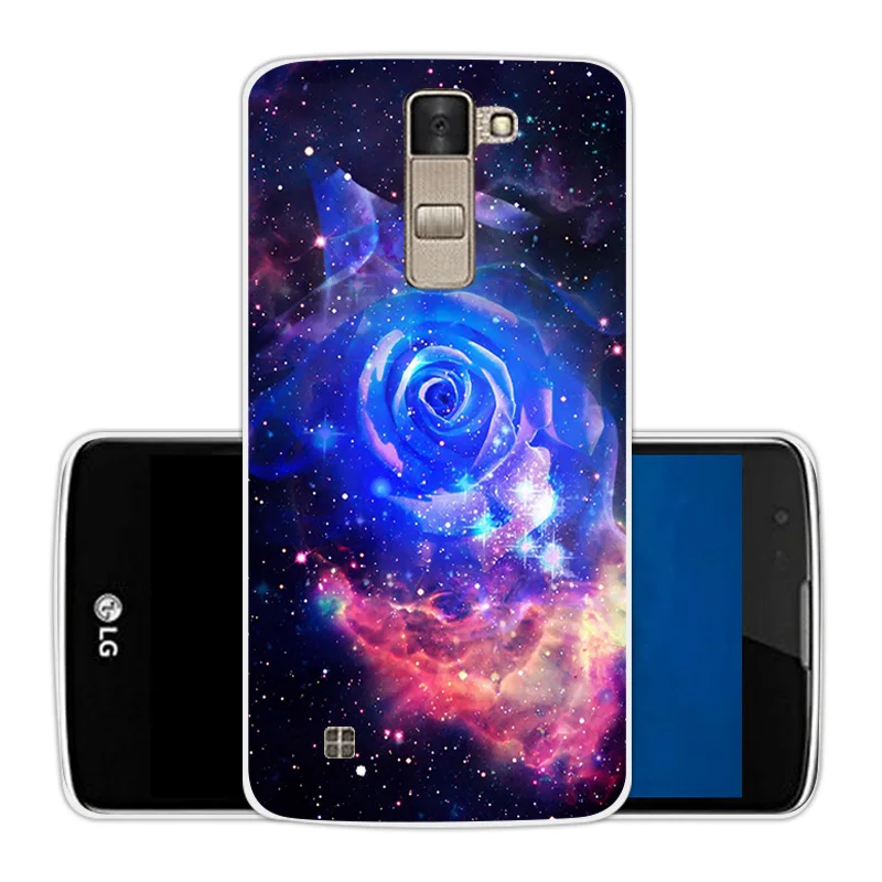 Capa For Funda LG K8 Phone Cases for Lte K350 K350E K350N 5.0&quot K 8 Blue Case Soft Silicone Back Cover TPU |