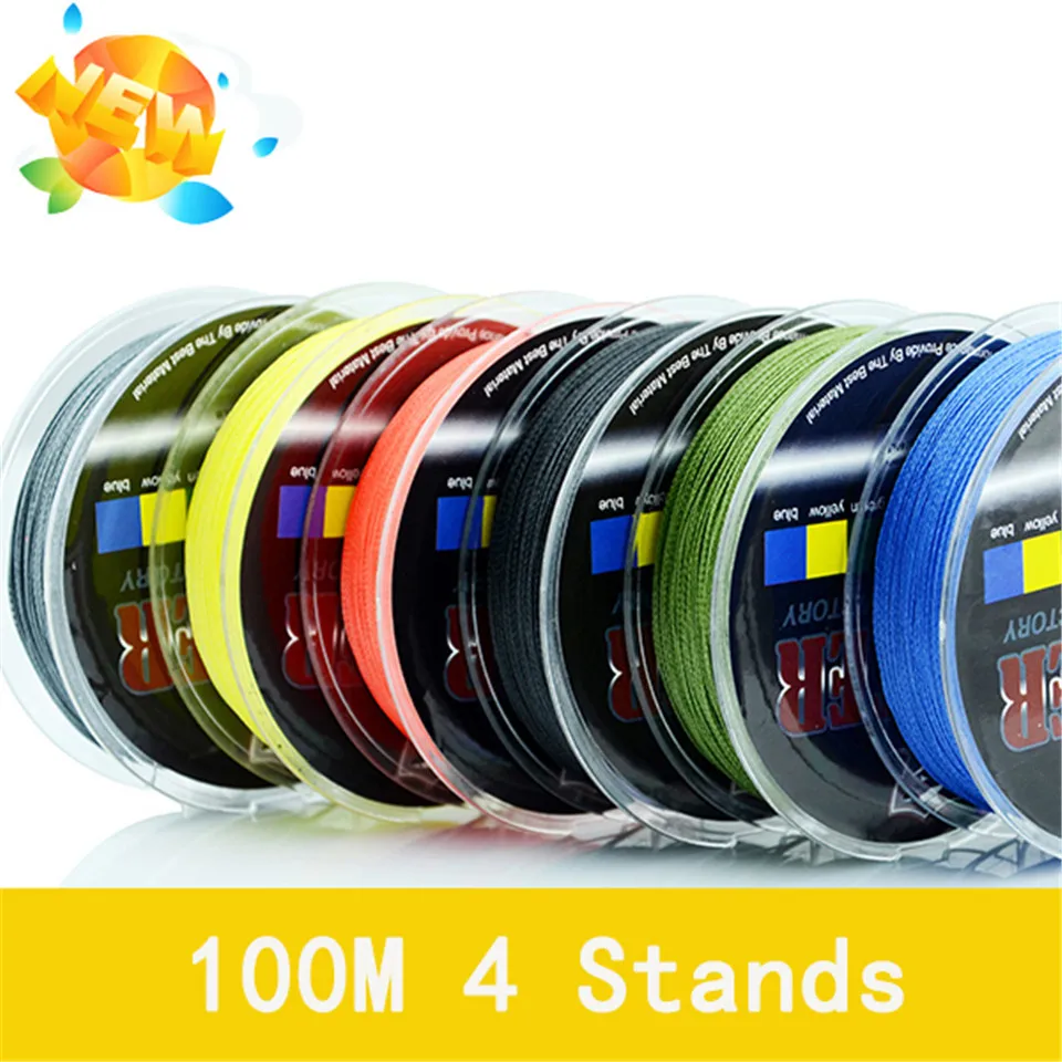 Плетеная рыболовная леска из 4 полиэтилена 100 м мультифиламентный карп100%