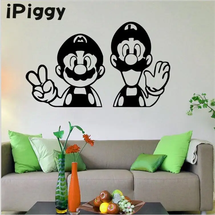 Ipiggy 2017 Бесплатная доставка Новая коробка Super Mario винил домашняя Декорация