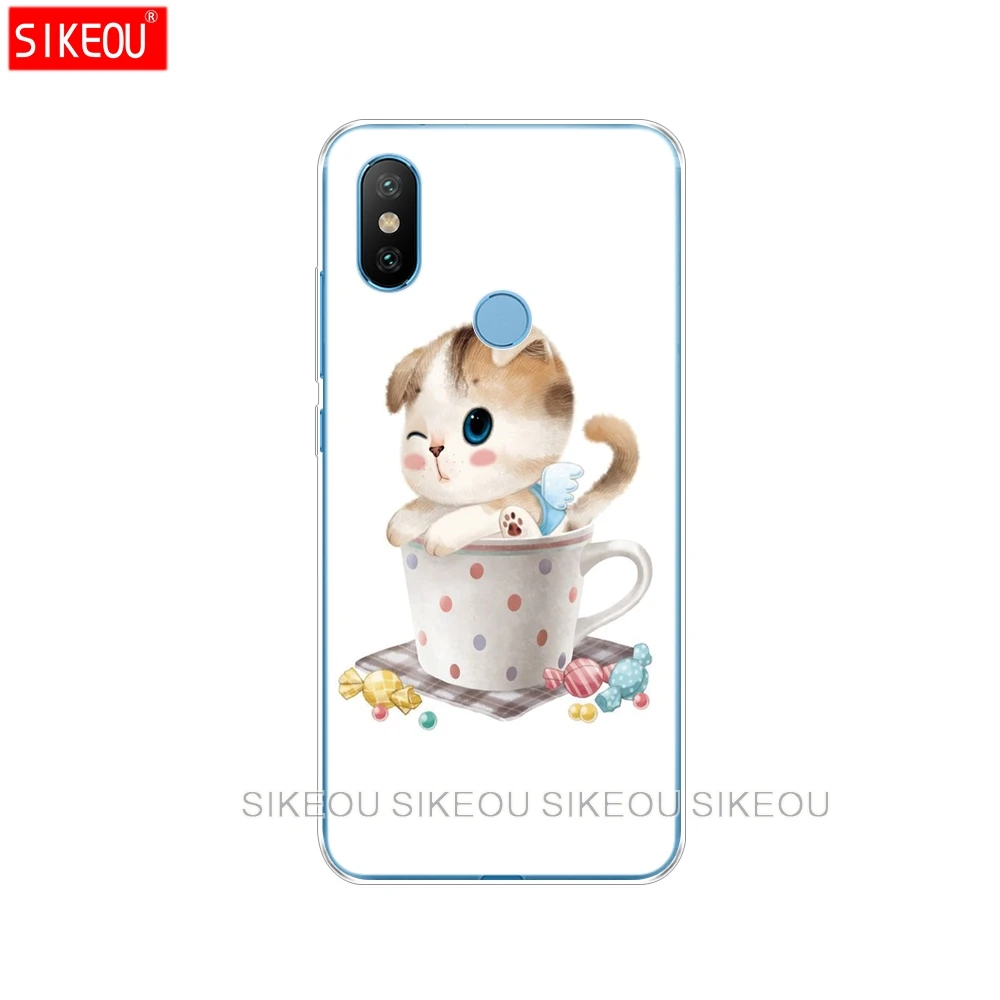 Силиконовый чехол для Xiaomi Mi A1 A2 5 5S 5X6 Mi5 MI6 NOTE 3 MAX Mix 2 2S cat kitty blue eyes cute animal pet|Бамперы| |