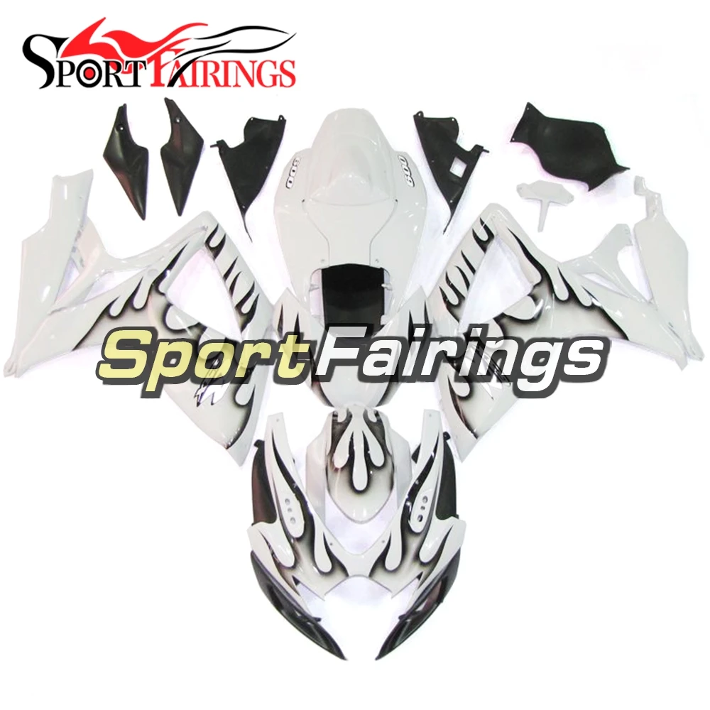 

Motorcycle Injection ABS Plastic Complete Fairings For Suzuki GSXR600 750 K6 06-07 Year 2006 2007 Bodywork Black White Carenes