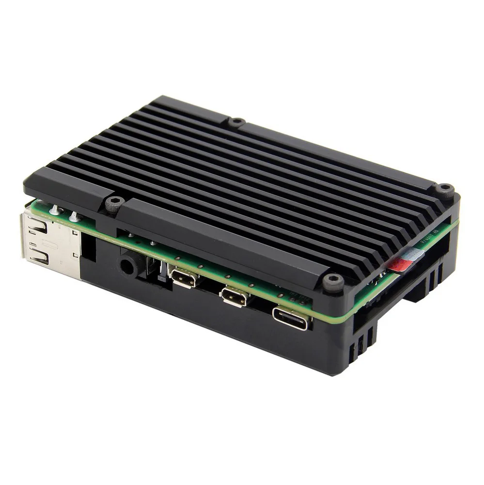 Чехол Raspberry Pi 4 Model B Защитный корпус из алюминиевого сплава с пассивным