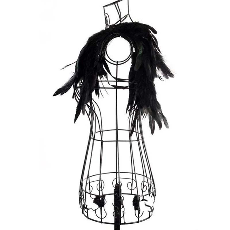 Женская и Мужская шаль перьевая модная вечерняя аксессуары для косплея