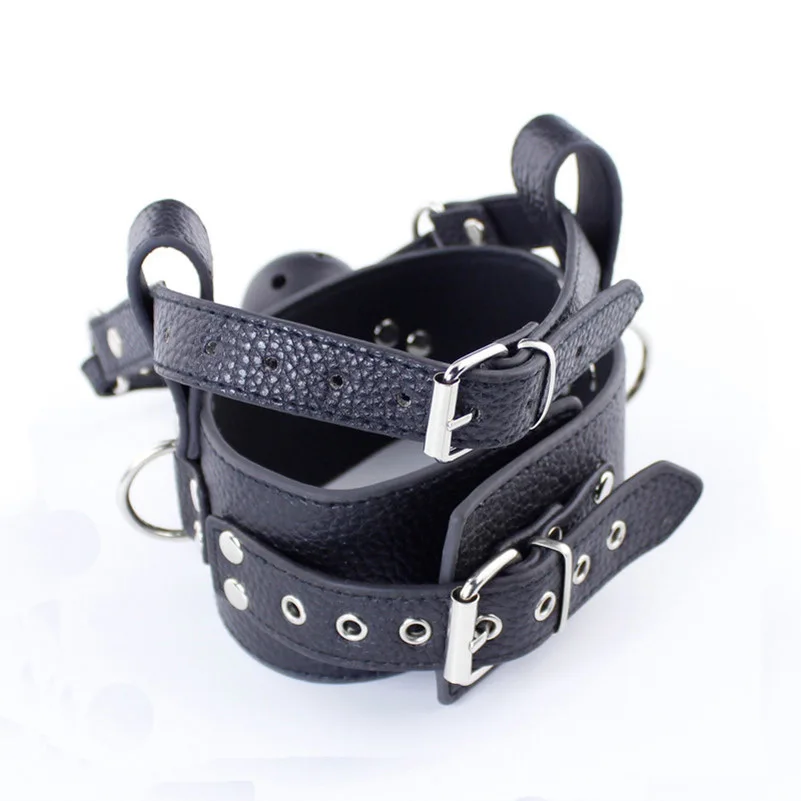 Женский кожаный ошейник SODANDY открытые кляп для рта БДСМ секс игрушки пар