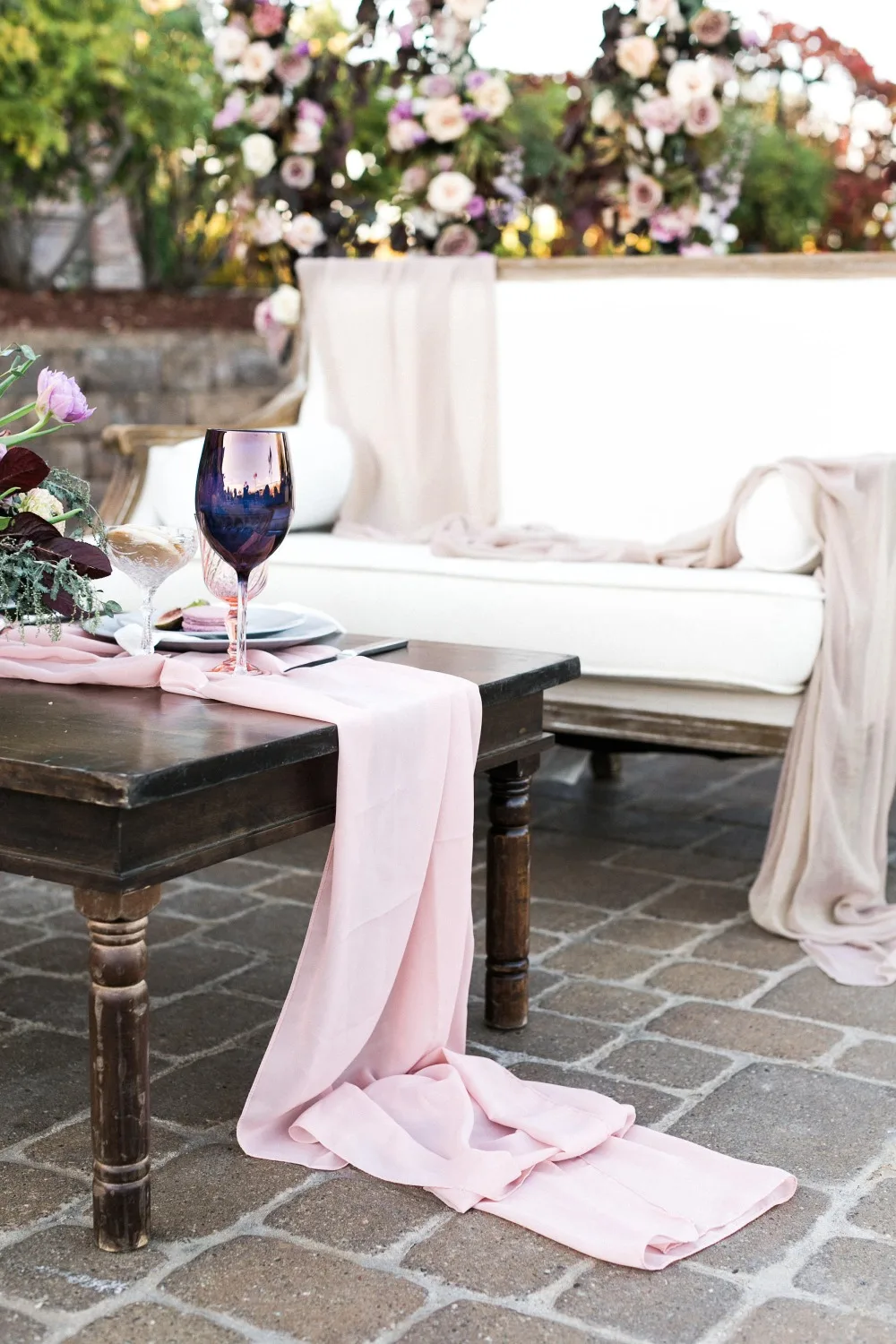 300 см длина Flowy шифон настольная дорожка для свадьбы романтический декор марлевые