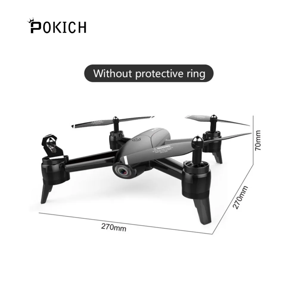 Pokich SG106 Дрон 2 4 ГГц 4CH WiFi FPV оптический поток двойной 720P HD Вертолет камеры