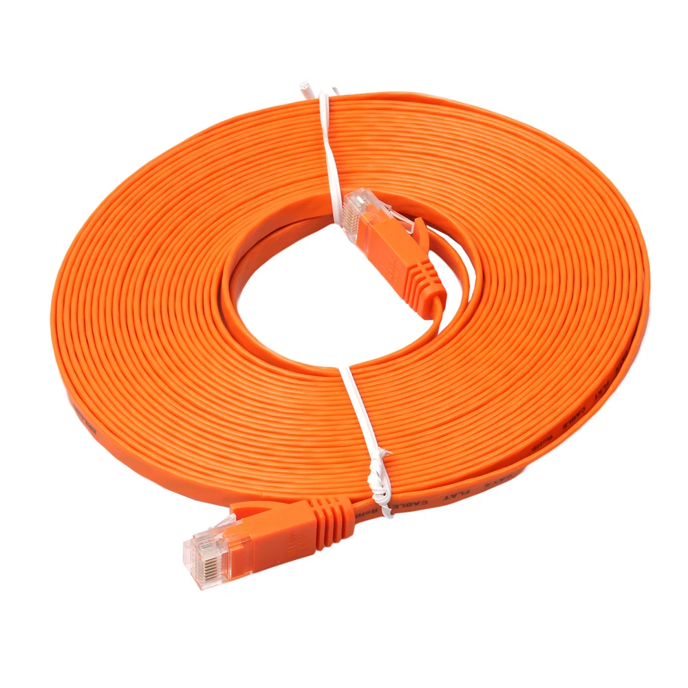 Плоский CAT 6 RJ45 сетевой Ethernet коммутационный кабель для модемного маршрутизатора