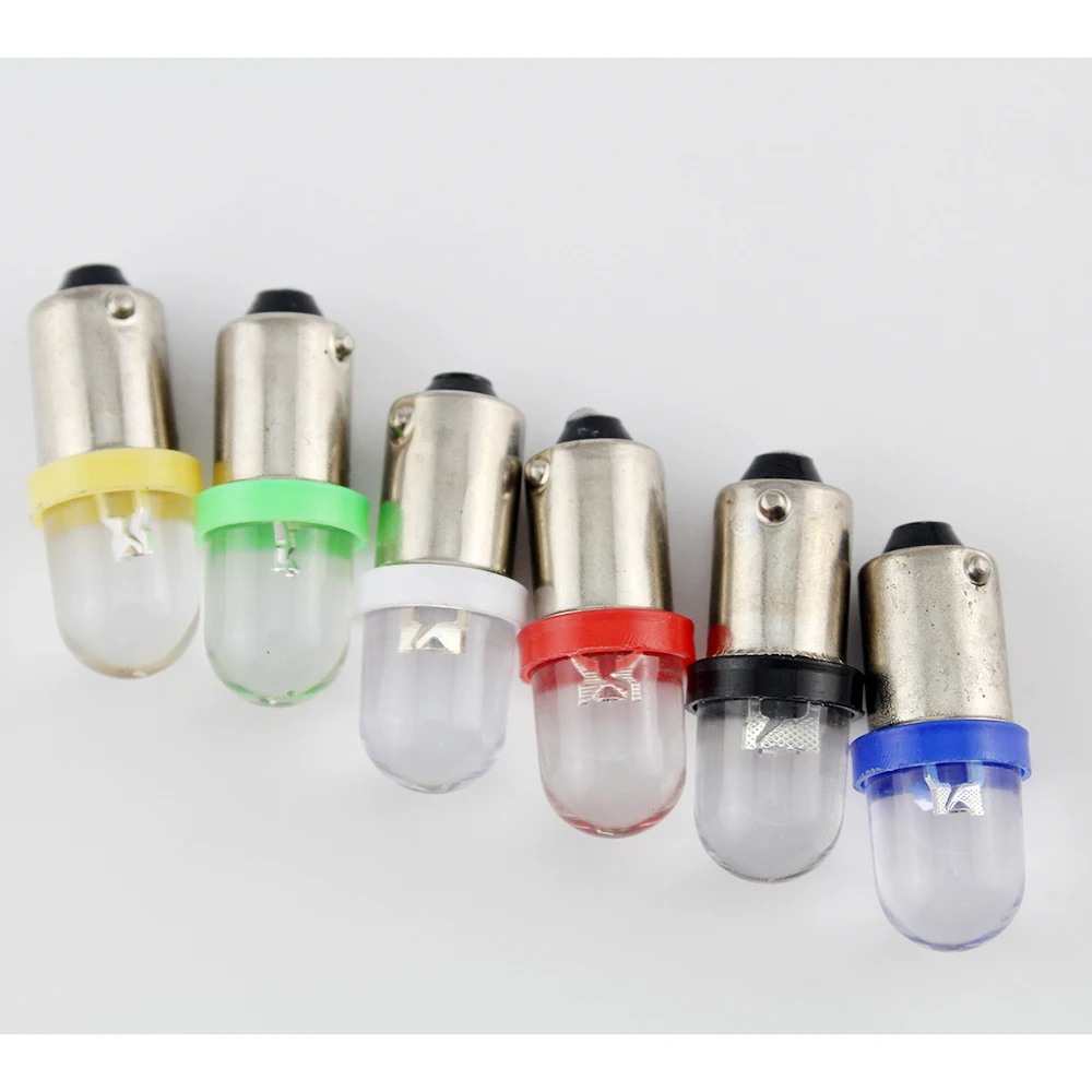 YM E-Bright 6 в 6,3 В постоянного тока 100 шт. BA9S T4W T11 светодиодный лампы выпуклая линза автомобильный Стайлинг Белый Синий Красный Янтарный зеленый инструмент