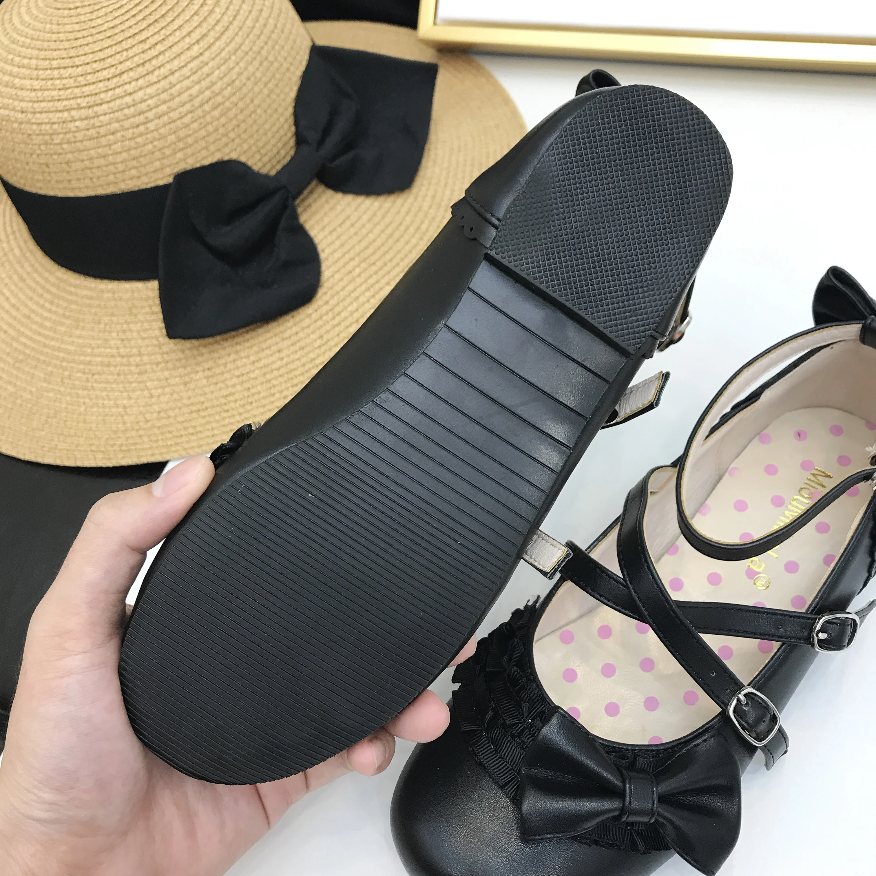 

Japanese lolita princess sweet lolita shoes vintage lace bowknot round head flat kawaii shoes cosplay loli single shoes