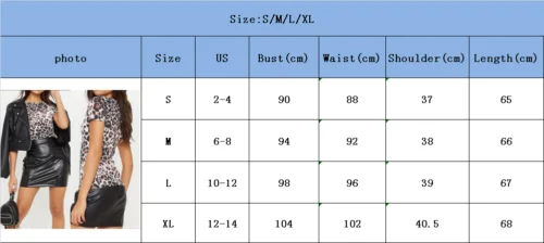 Женская футболка с леопардовым принтом Повседневная коротким рукавом топ Размер