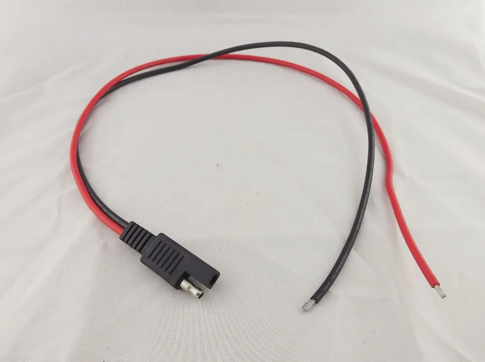 10 шт., удлинитель для аккумулятора на солнечной батарее, 14AWG, 50 см, 20 дюймов