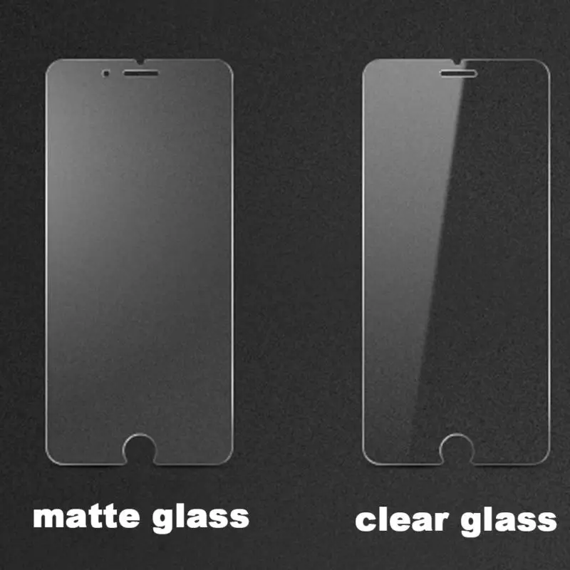 Матовая закаленная стеклянная пленка 50 шт./лот для iPhone X 5S 6 6s 7 8 Plus Антибликовая