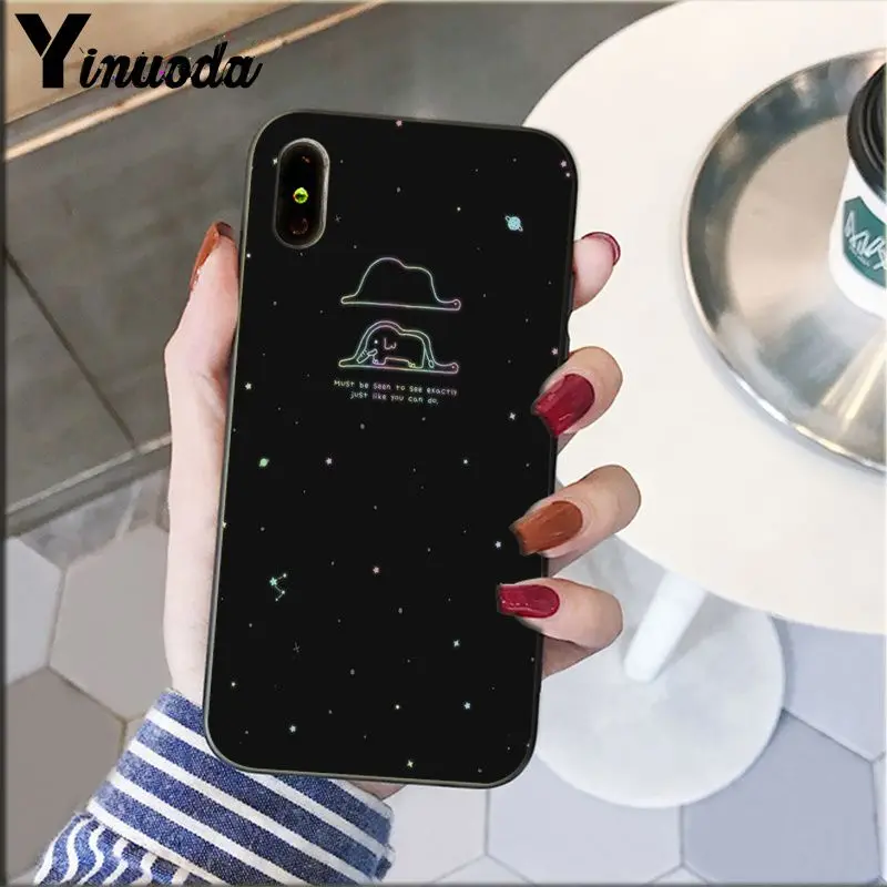 A5 Yinuoda Милый Маленький принц лиса слон Роза узор сотовый Чехол для телефона для Apple iPhone 8 7 6 6S Plus X XS MAX 5 5S SE XR крышка - Цвет: A5
