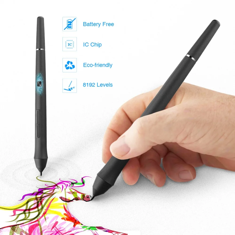 

VEIKK VK1560 Digital Drawing Pen Tablet Monitor with 8192 Levels Passive Pen Compatible with Drawing App such as PS