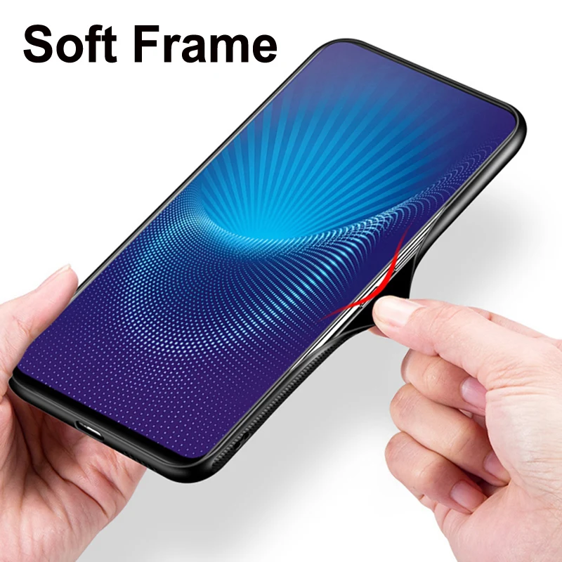 

6.59" For vivo Nex S case tempered glass Anti-knock phone cover cases For vivo Nex NexS Gradient glass case vivoNexS shell