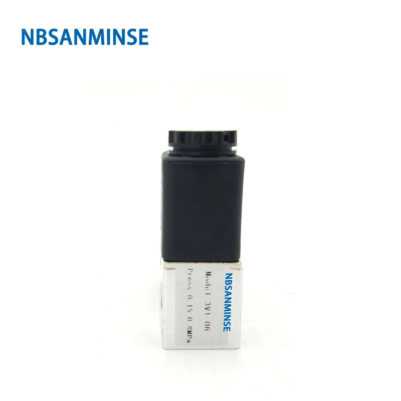 NBSANMINSE 2-позиционный 3-ходовой Соленоидный клапан 3В 1 - M5 / 06 нормально закрытый