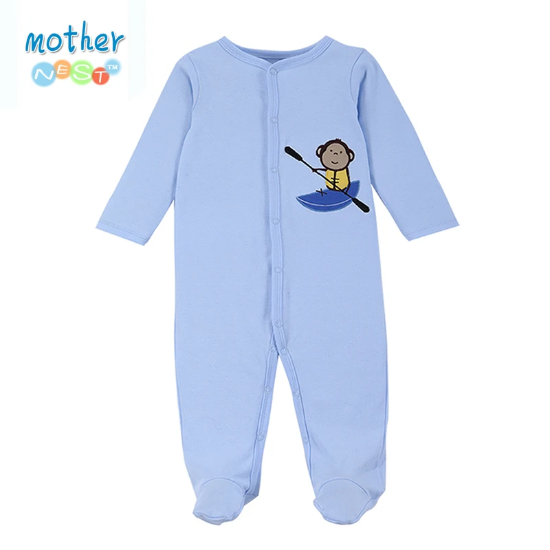 Baby Rompers Синий Cute Мальчики Девочки Одежда Новорожденных roupas де Бебе боди Детские