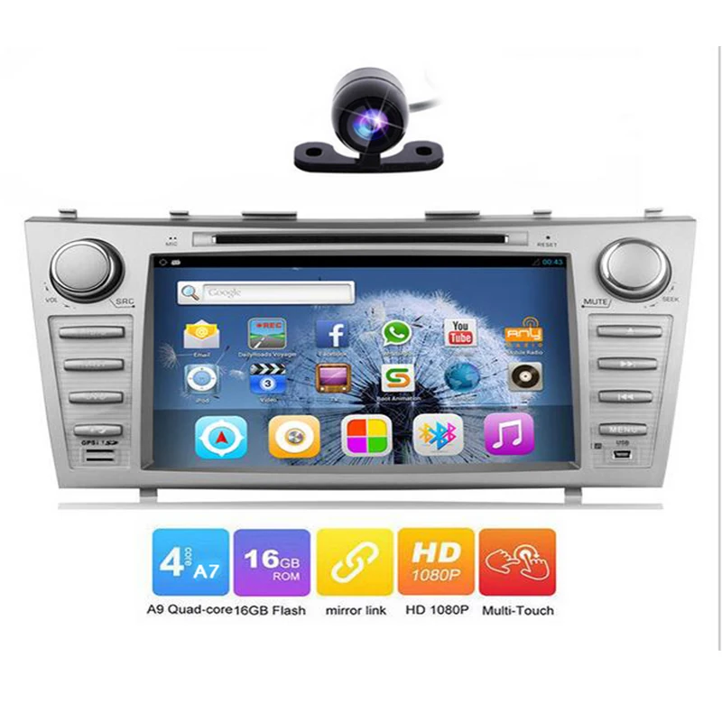 2 Din Android 7 1 dvd-плеер автомобиля для Toyota Corolla 2007 2008 2009 2010 2011 с четырехъядерным 8