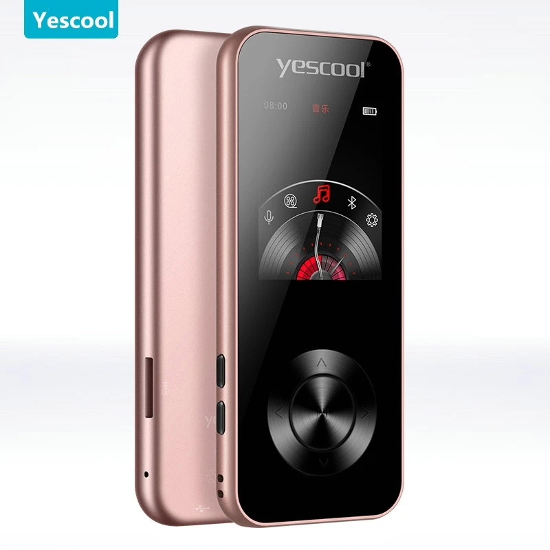 Золотой Yescool X2 mp4 музыкальный плеер Поддержка динамик Видео Воспроизведение FM радио Запись голоса обзор изображения электронная книга будильник walkman - Цвет: Золотой