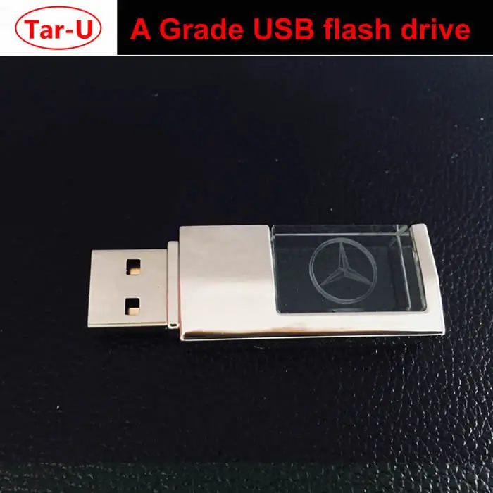 Red Benz Креативный бренд автомобиля 16 ГБ USB флэш-накопитель высокой скорости Емкость флэш-накопитель автомобиля логотип карты памяти - Цвет: Red Benz