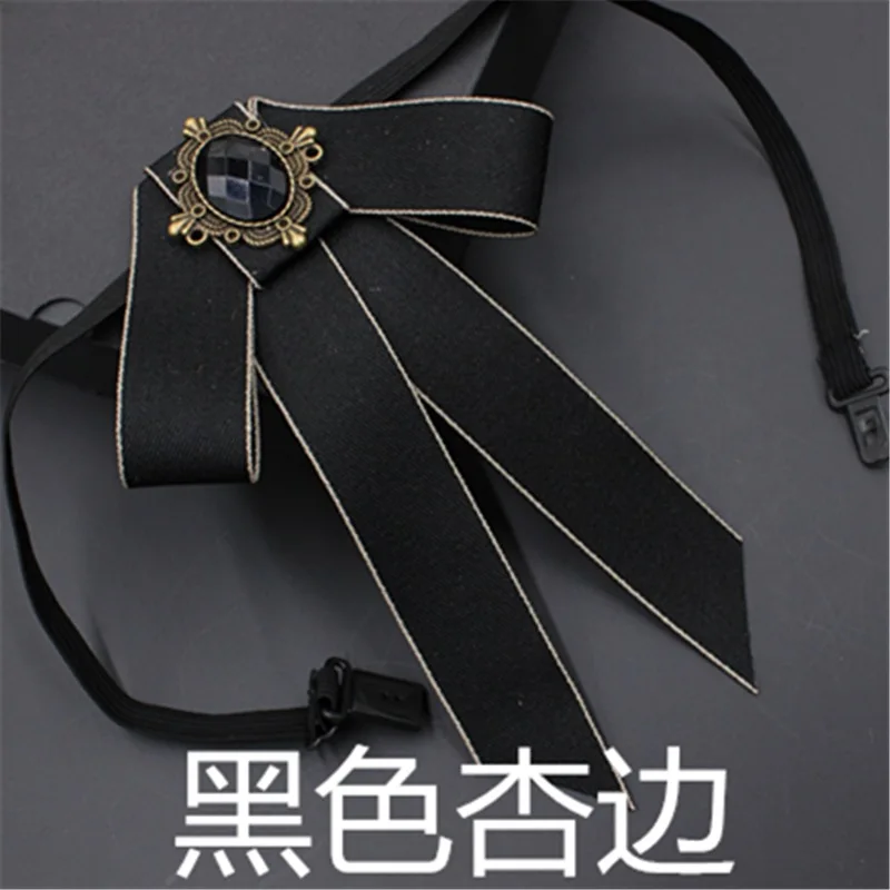 Ribbon Bow Tie Новинка! Мужской и Женский галстук-бабочка в стиле ретро. Галстук-бабочка. Эластичная лента ручной работы, стразы, сплав, Бабочка, форма, лента, галстук-бабочка - Цвет: Ribbon Bow Tie