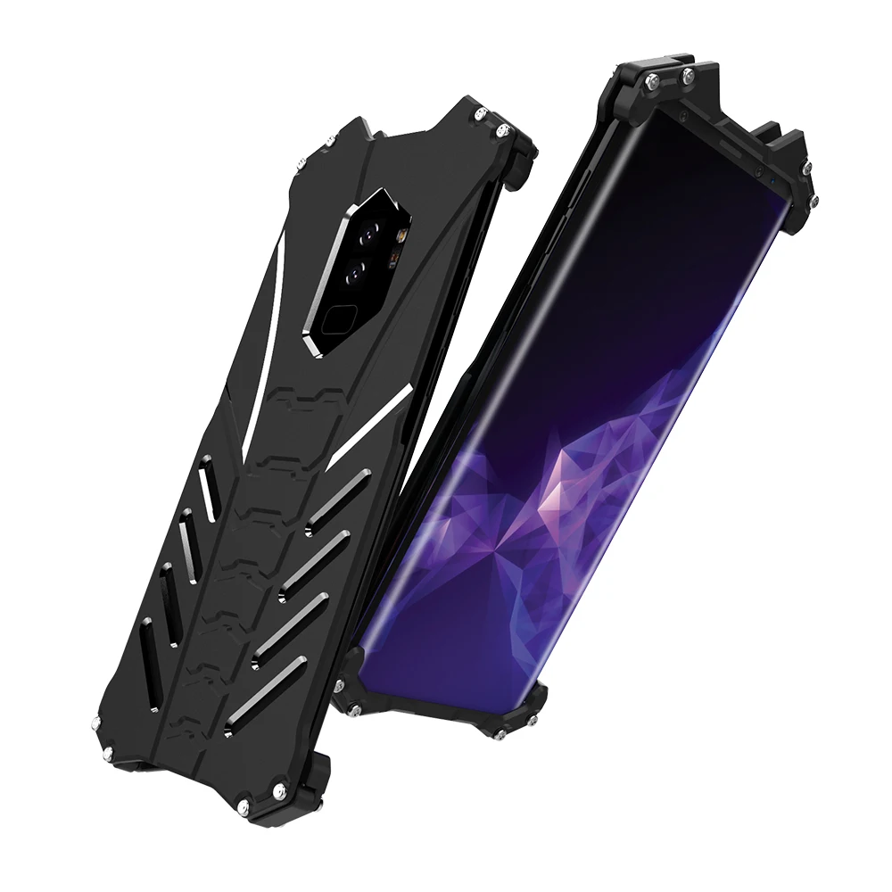 Оригинальный R-JUST Бэтмен Алюминий металлический чехол для samsung S9 плюс с Тор серии