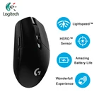 2018 новейшая игровая мышь Logitech G304 LIGHTSPEED с датчиком героя, 12000 точекдюйм, батарея 400IPS AA, беспроводная мышь для Windows Mac