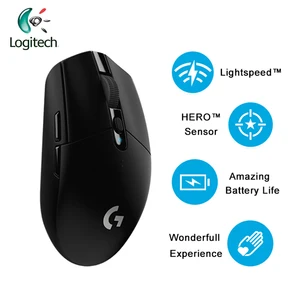 2018 новейшая игровая мышь Logitech G304 LIGHTSPEED с датчиком героя, 12000 точекдюйм, батарея 400IPS AA, беспроводная мышь для Windows Mac