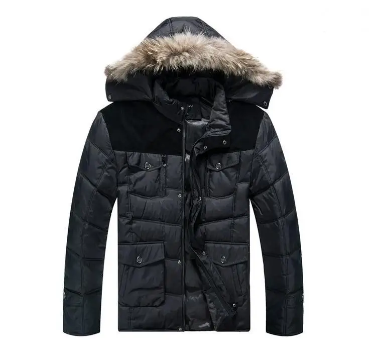 

Plus size xl -6xl 7xl 8xl (bust 160 cm)2016 men xl big yards collars down jacket thickening recreational coat