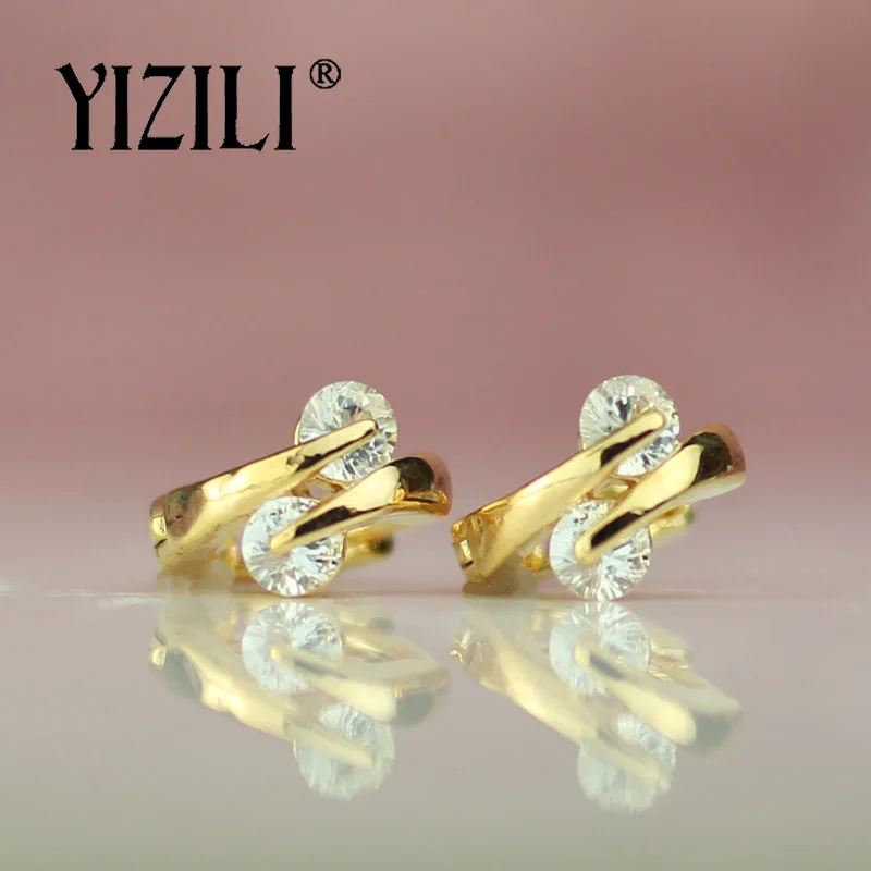 YIZILI Новые поступления простая мода 2 цвета круглые Висячие серьги натуральный