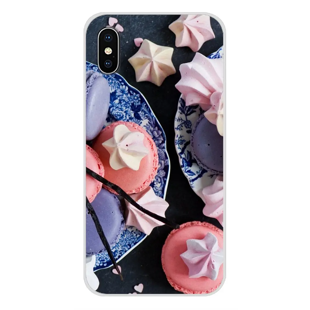 Десертная пицца пончики Macaron Food для Samsung Galaxy A3 A5 A7 J1 J2 J3 J5 J7 2015 2016 2017 аксессуары