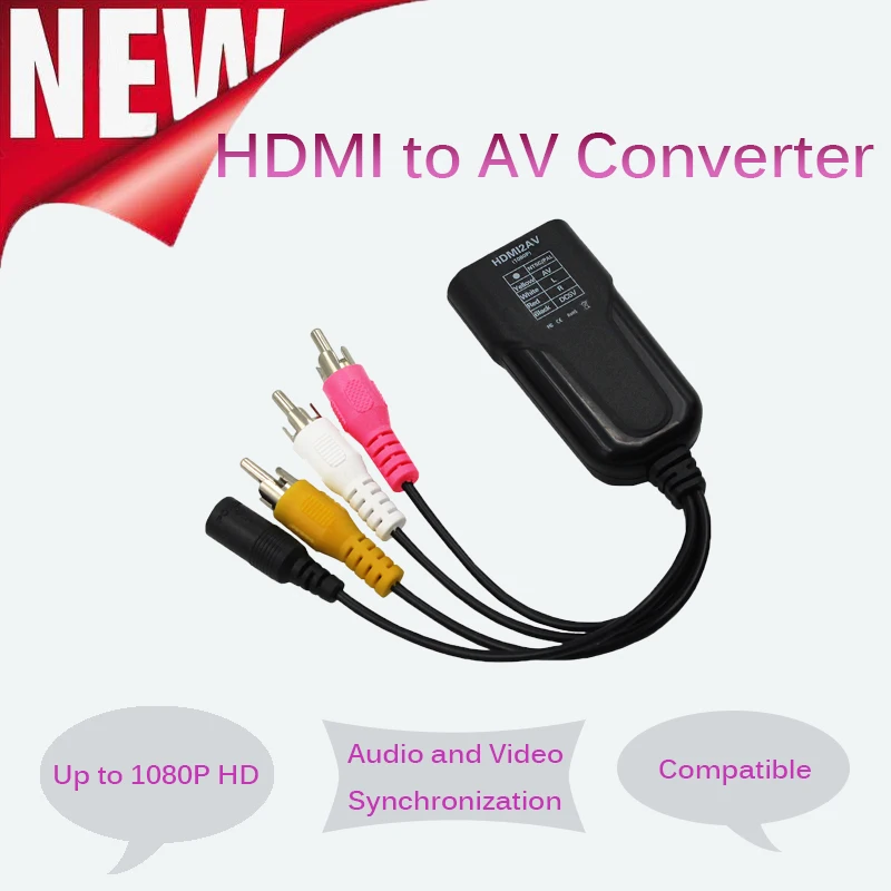 HDMI в RCA AV конвертер адаптер для Android TV Smart Box Ноутбук Chromecast HDMI2AV конвертер|Кабели HDMI|