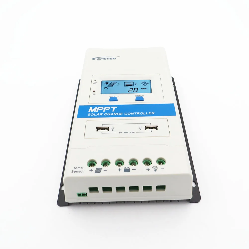 Модуль USB для зарядки 40 30 20 10 A AMP USB1 + DS1 MPPT контроллер солнечной регулятор