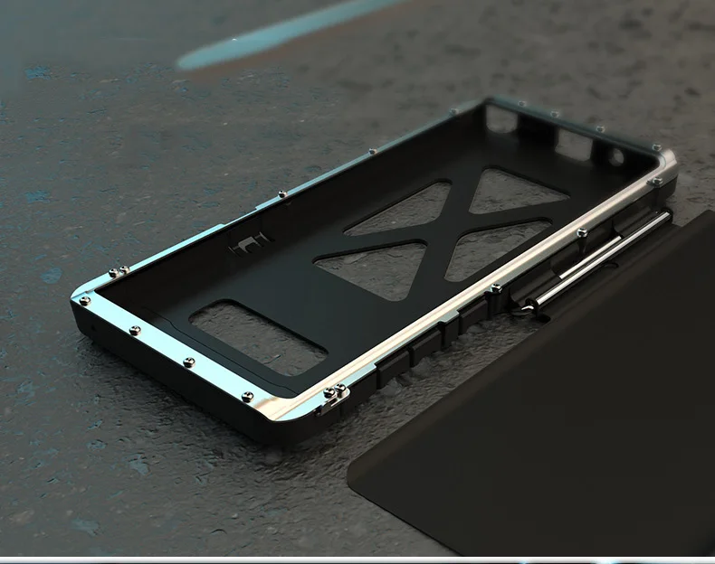 Металлический флип-чехол из нержавеющей стали для samsung Note 9 8 5 4 S7 S6 Edge S8 S9 противоударный чехол для iphone XS XR MAX X 8 7 6 6S Plus