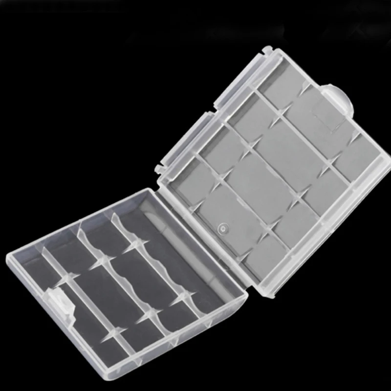 Mini Household Battery Storage Box AA/AAA Cases Holder Hard Plastic 4 Slots |