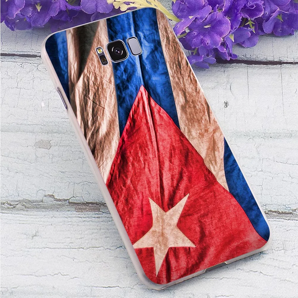 Пластиковый чехол для телефона для Galaxy S10 Куба чехол с флагом для samsung M30 Чехлы S9 плюс S10e M20 M10 S7 край S6 S8 Note 8, 9