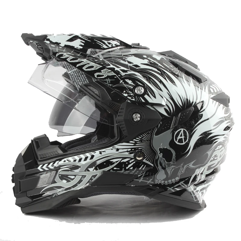 

new arrival gray eyes THH tx27 motorcycle helmets mtb downhill cascos motocicleta with dual visor off road motocross helmet DOT