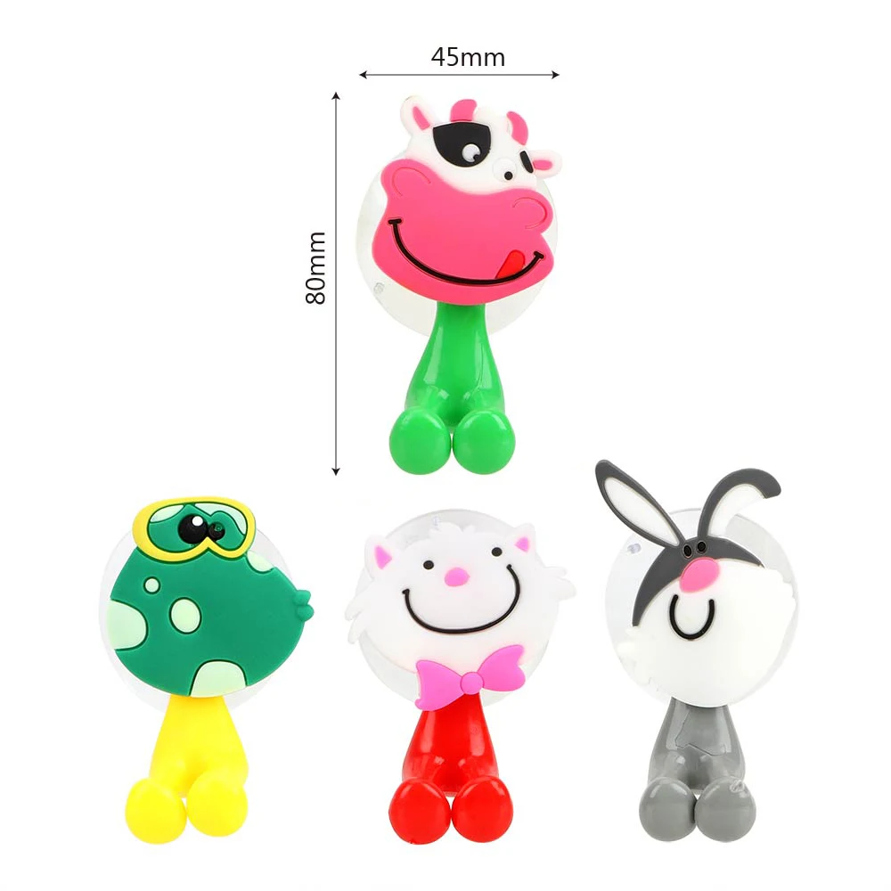 Держатель зубной щетки HILIFE на присоске с мультяшными животными 1 шт. настенное