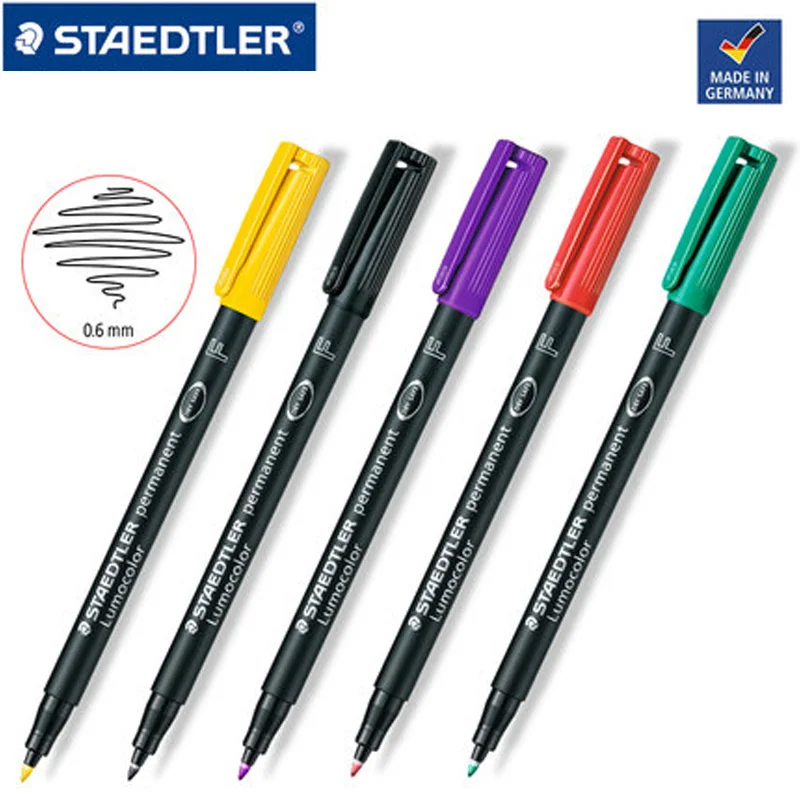 2 шт./лот STAEDTLER 318 F 0 6 мм художественные маркеры быстросохнущие водонепроницаемые