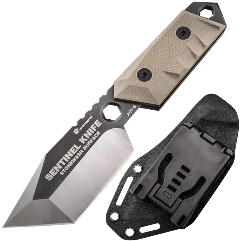 HX OUTDOORS Portable Tactical Knife Camping Hunting Multi-function Gear AUS-8 stainless steel knives faca hunting knife | Инструменты