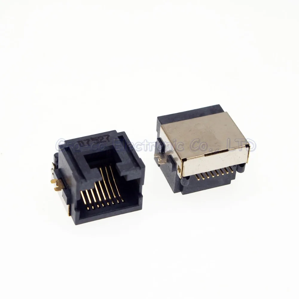Сетевая розетка RJ45 10 шт. интерфейс LAN разъем гнездо Интернета SMT тип раковины на