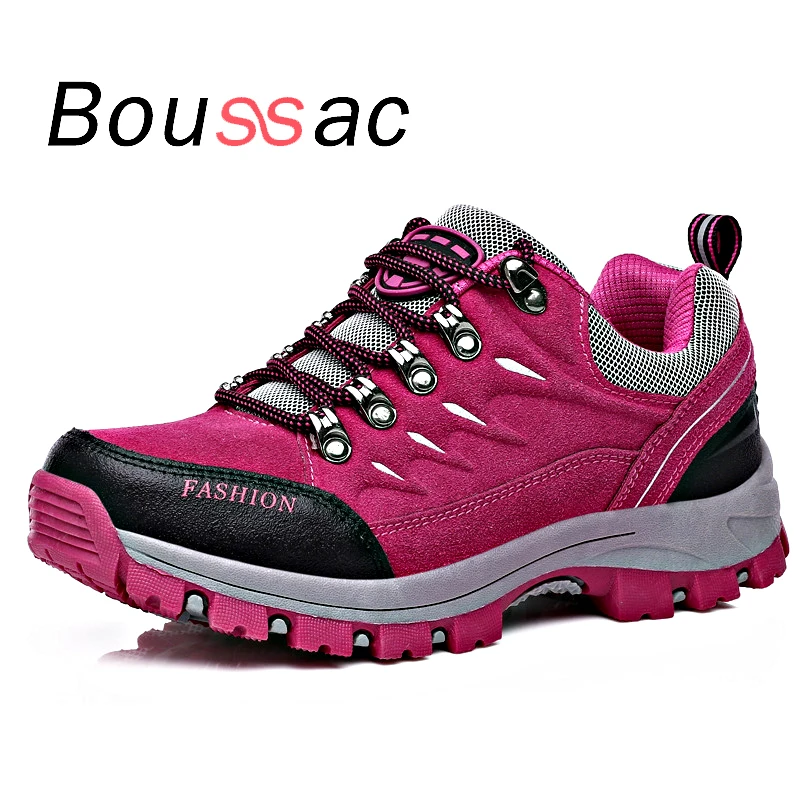 Wear-resistant non-slip outdoor 2018 male hiking shoes increased waterproof men women | Спорт и развлечения