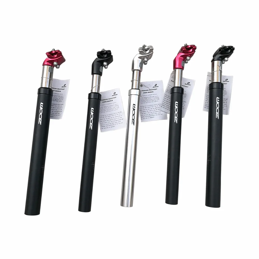 ZOOM Bicycle Suspension Seatpost 40mm Travel Alloy 27.2 28.6 30.0 30.8 31.6mm Hydraulic Bike Seat Post Saddle Pin | Спорт и