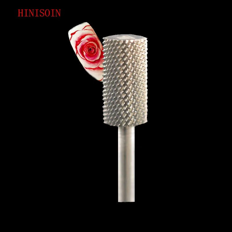 

2pcs HIVISOIN Carbide Nail Drill Bit - Small Barrel Bit - F(60010150)-Silver
